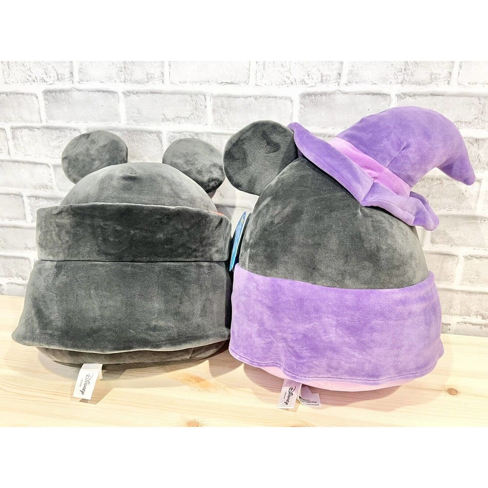 2x Squishmallows Disney Halloween 11” Minnie Witch Mickey Dracula Plush Doll Set - Picture 2 of 2